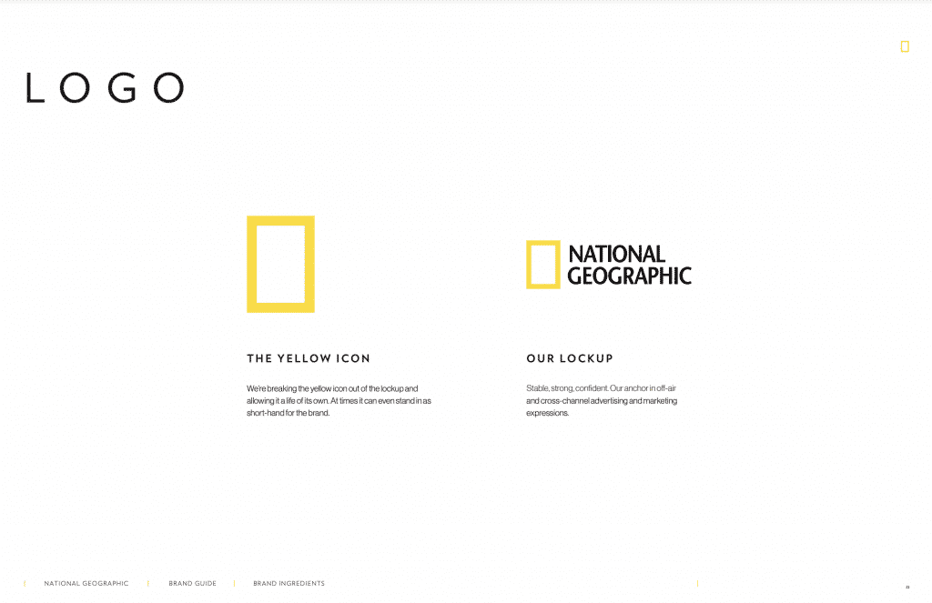 Descargar manual de identidad corporativa de National Geographic