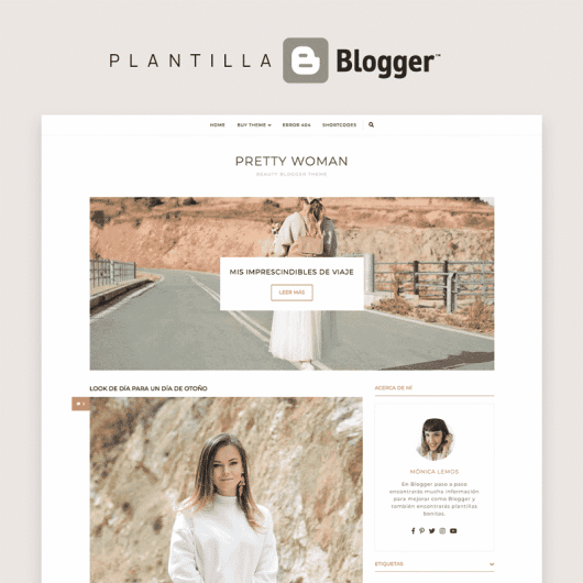 Plantilla Blogger Pretty Woman bonita home